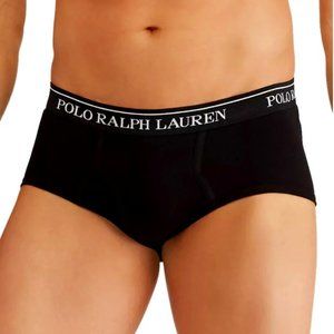 Polo Ralph Lauren  Black  Big & Tall cotton mid-rise briefs Sz 48